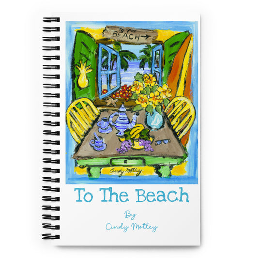 To The Beach Spiral notebook