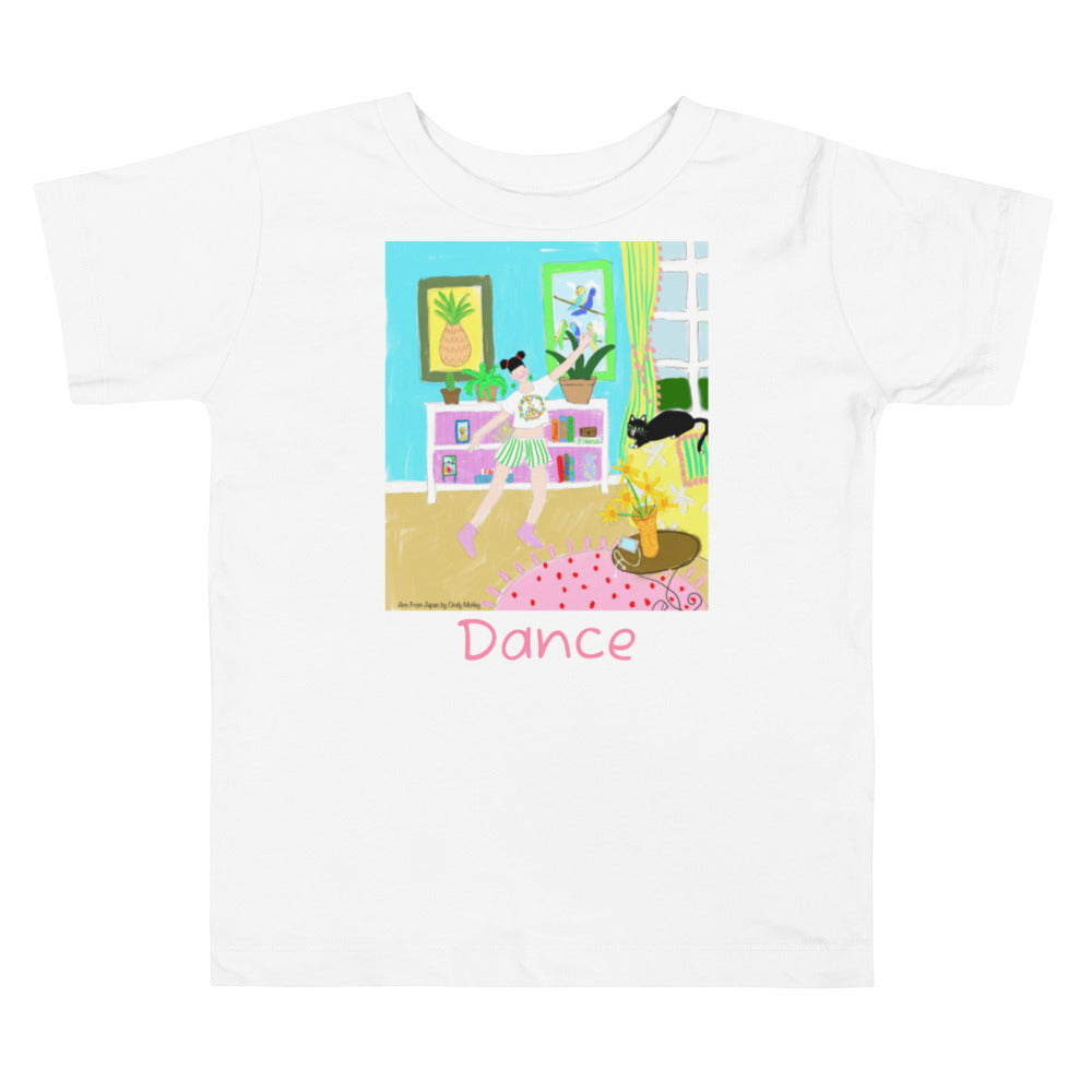 Ann From Japan "Dance" Toddler Short Sleeve Tee By Cindy Motley