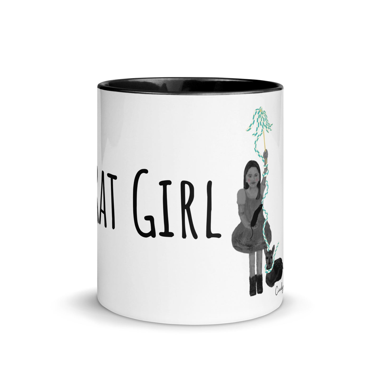 Rat Girl by Cindy Motley Mug with Color Inside