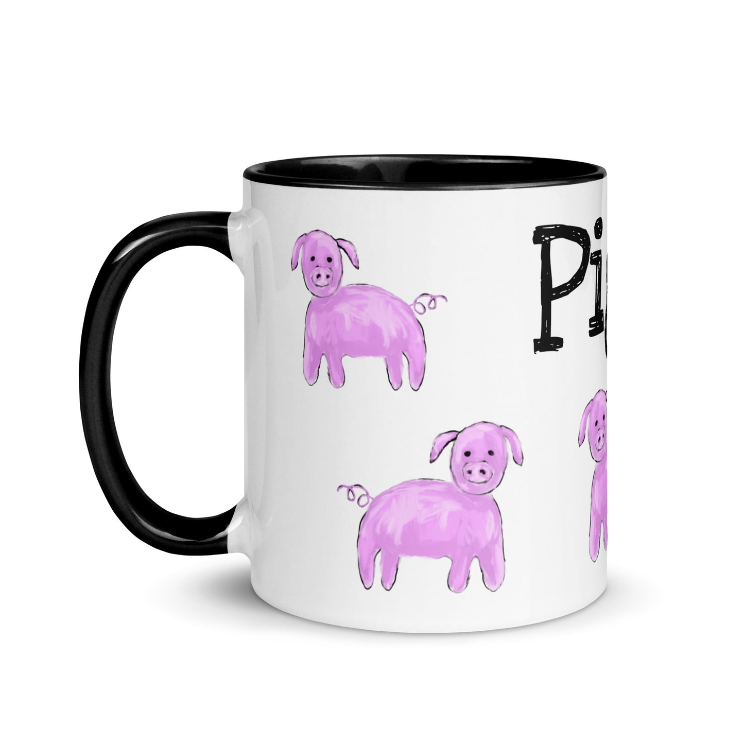 Pigs By Cindy Motley Mug with Color Inside