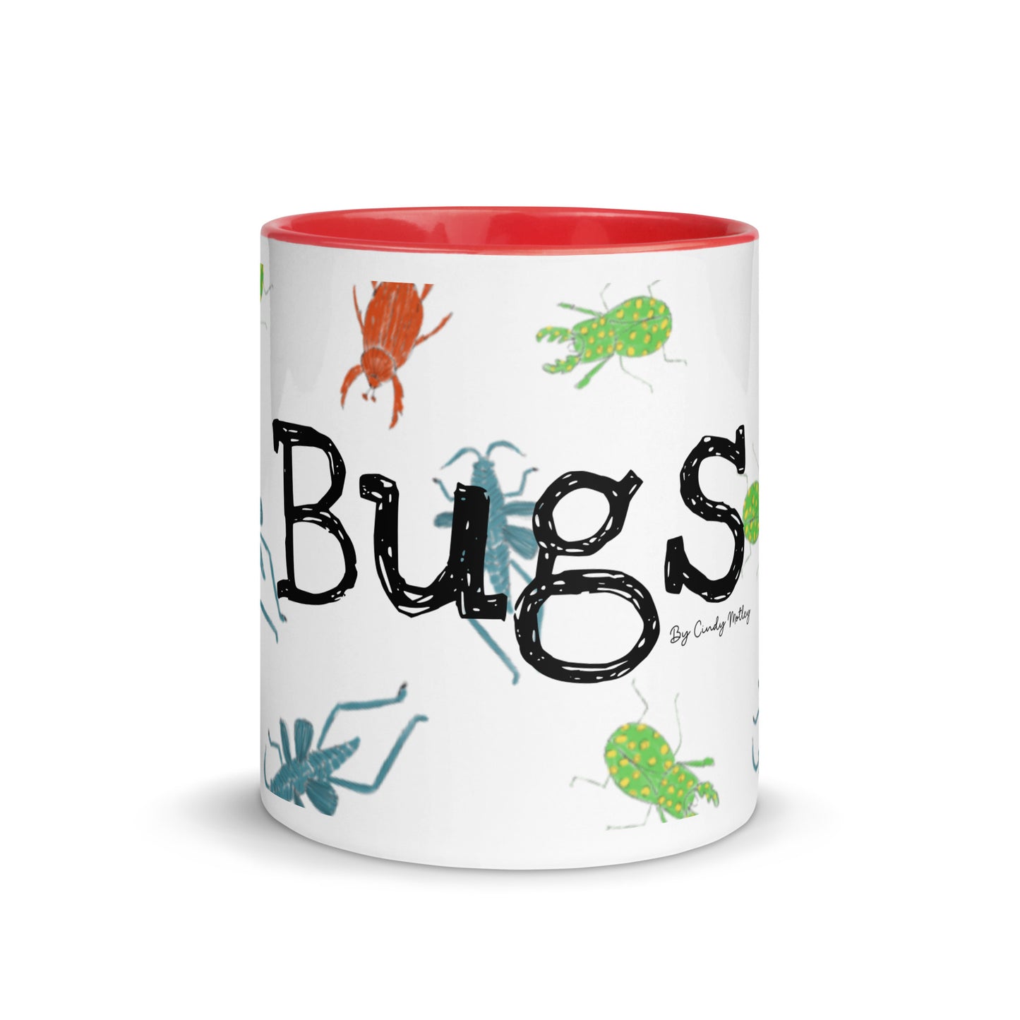 Bugs By Cindy Motley Mug with Color Inside