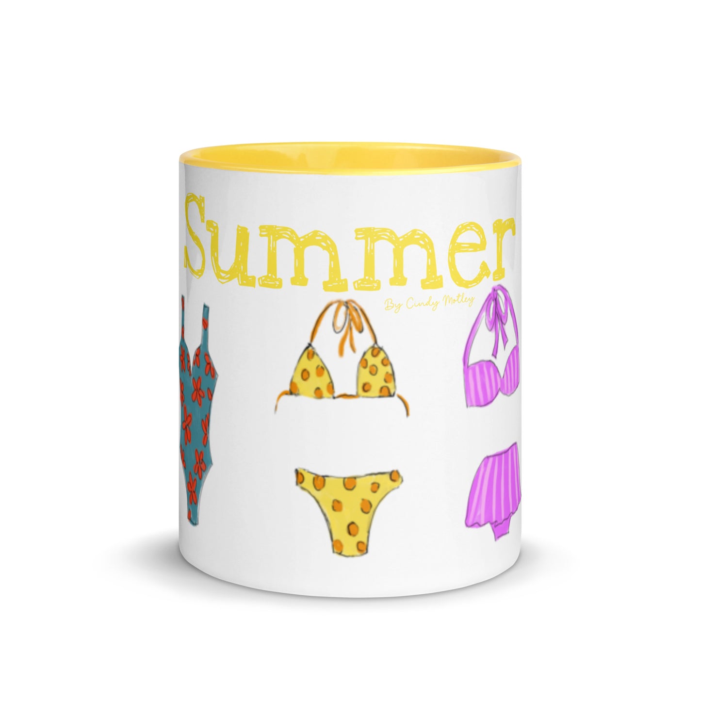 Summer By Cindy Motley Mug with Color Inside