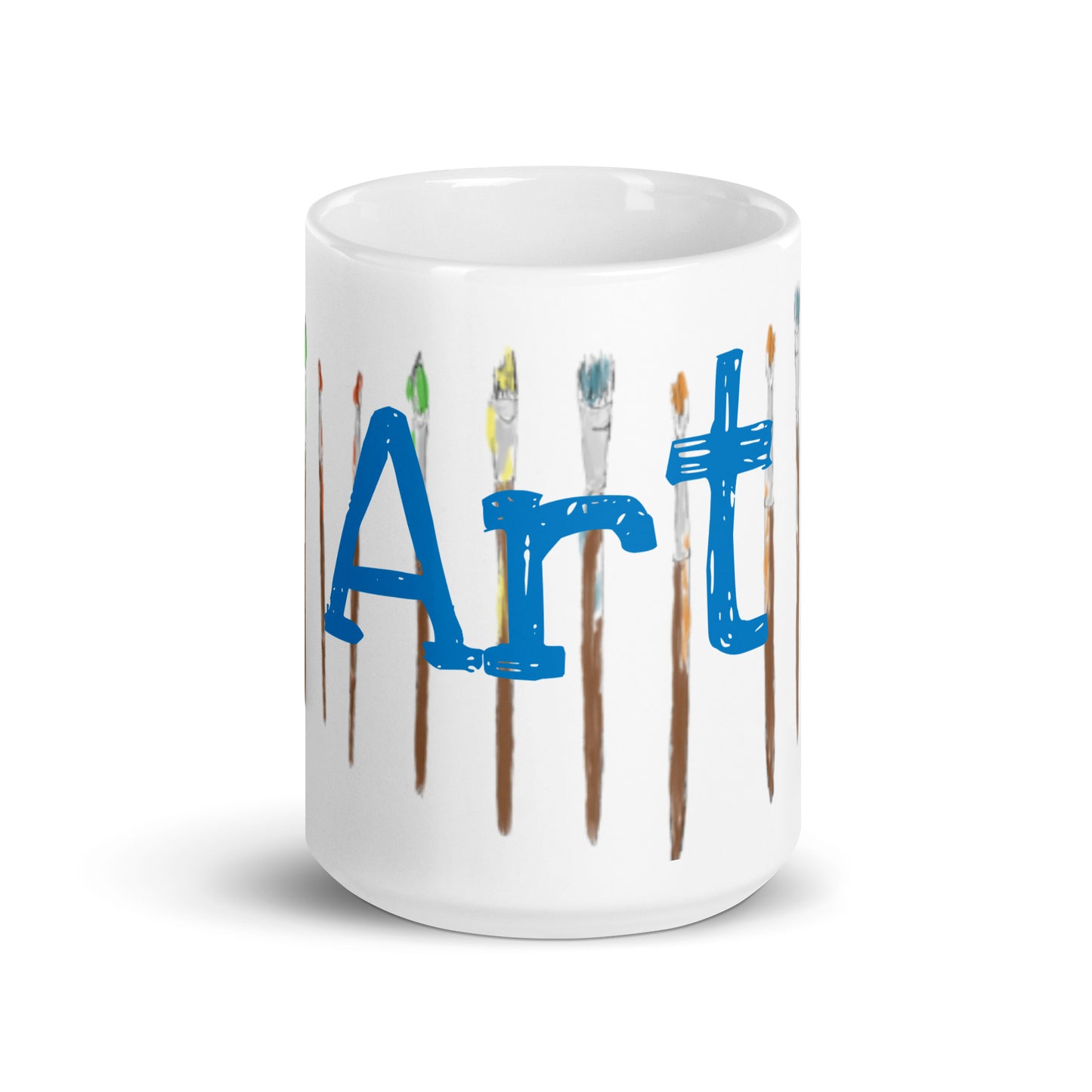 Art By Cindy Motley White glossy mug