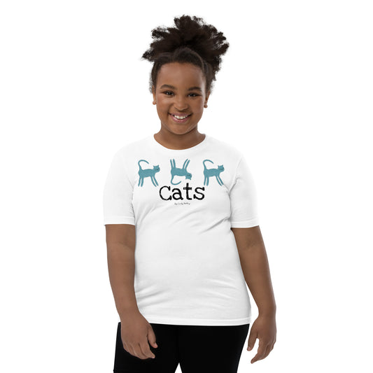 Cats By Cindy Motley Youth Short Sleeve T-Shirt