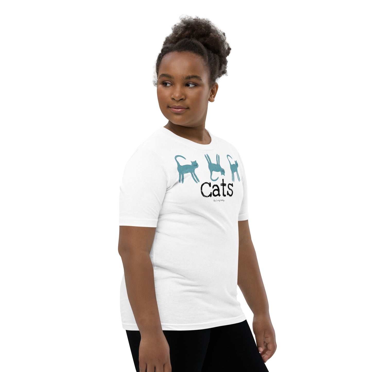 Cats By Cindy Motley Youth Short Sleeve T-Shirt