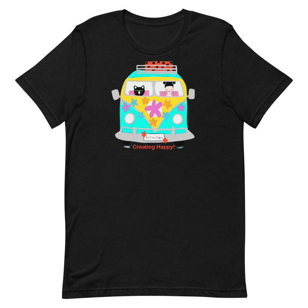 AFJ Flower Power Bus Short-Sleeve Unisex T-Shirt