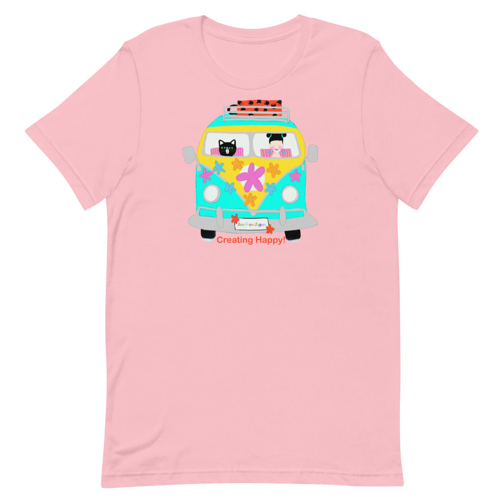 AFJ Flower Power Bus Short-Sleeve Unisex T-Shirt