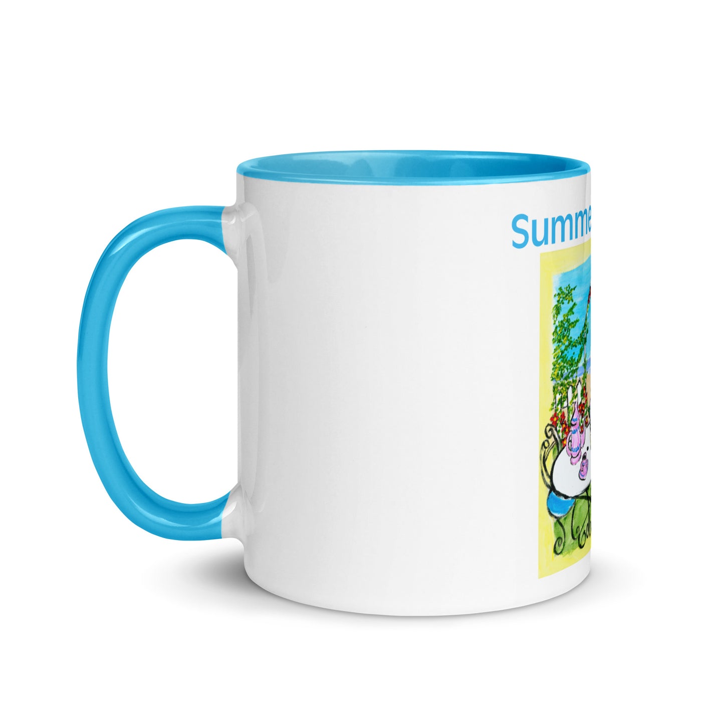 Summer Breeze By Cindy Motley Mug with Color Inside