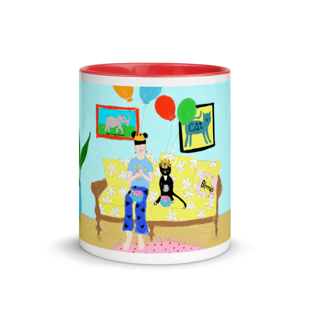 AFJ Couch Party Mug with Color Inside