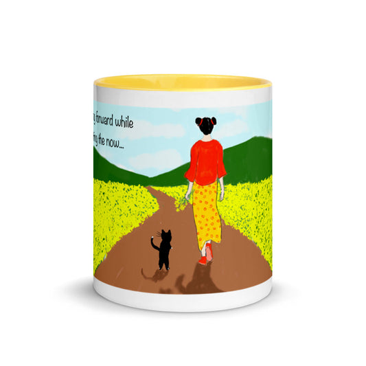 Ann From Japan Keep Moving Forward Mug with Color Inside