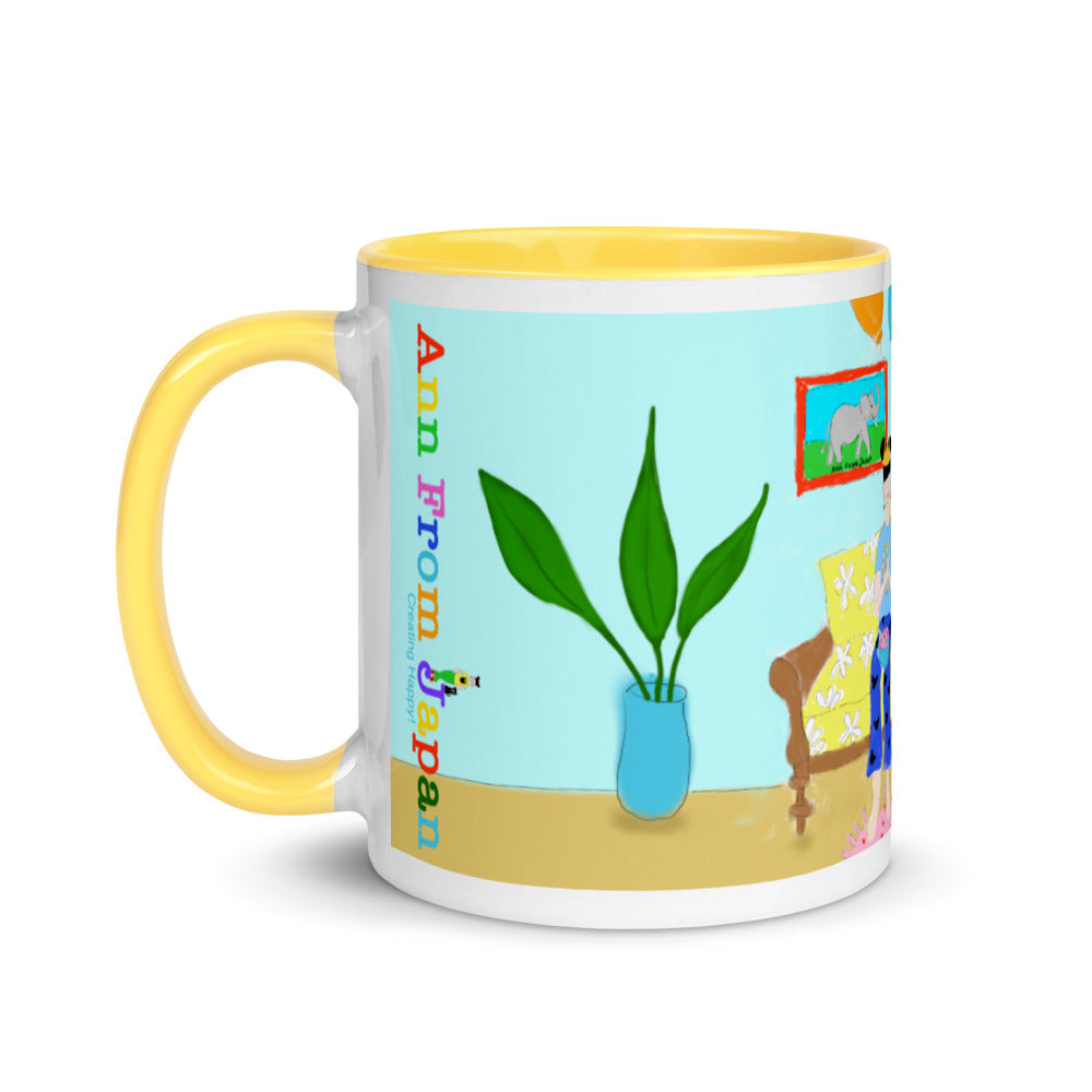 AFJ Couch Party Mug with Color Inside